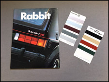 1983 Vw Volkswagen Rabbit Gti And Convertible Car Sales Brochure Catalog Set