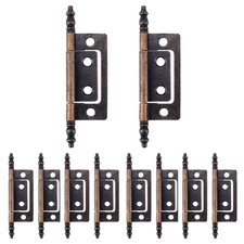 T Tulead Non-Mortise Hinges Door Hinges Iron Butt Hinge Cabinet Hinges 3.26"×...