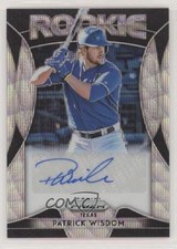 2019 Panini Prizm Rookie Blue Wave 50/60 Patrick Wisdom #RA-PW Auto 3g7