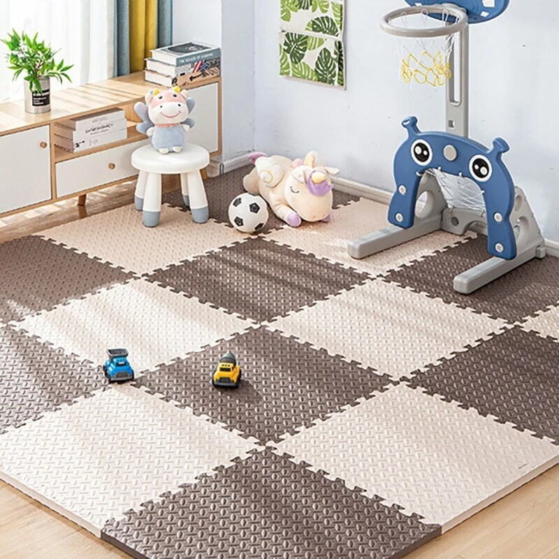 Puzzle Mat Tiles Play Mat Kids Large Foam Waterproof Carpet Floor For  Children