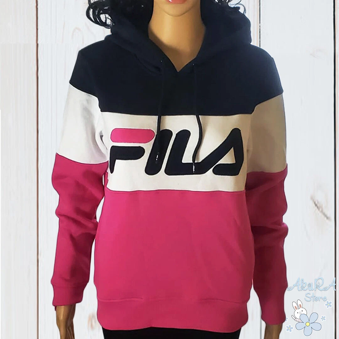 James Dyson prop underjordisk NWT FILA AUTHENTIC WOMEN'S PINK COLORBLOCK HOODIE LONG SLEEVE SWEATSHIRT |  eBay