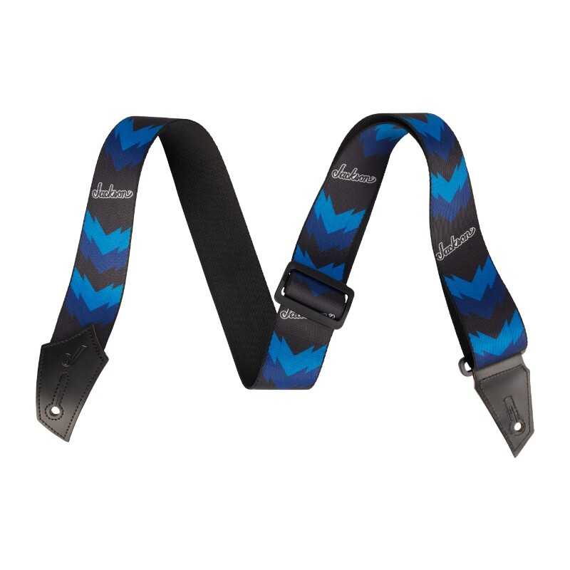 Ремешок JACKSON с двойным V-образным узором, Черный, синий, Натуральная кожа, полиэстер