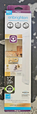 Enbrighten BrightLink 12-in Hardwired/plug-in LED Under Cabinet Light Bar Light