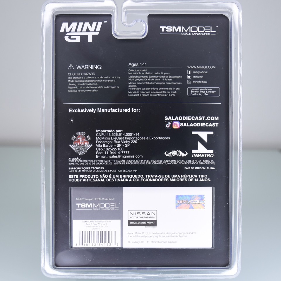 Mini GT LB Works Nissan GT-R R35 Salao DieCast 2024 #718 - Brazil ...
