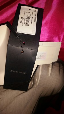 GIORGIO ARMANI S VINTAGE DISTRESSED DESTROYED W HOLES RUN SHEER $475 CERTIFICATE