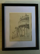VINTAGE KENNETH JOHN CONANT (1894-1984)  ENGRAVING "Apse of the Cathedral"
