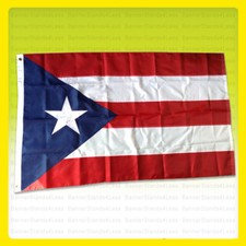 3x5 Ft Puerto Rico Flag Embroidered Nylon Puerto Rican Country Flag W/ Grommets