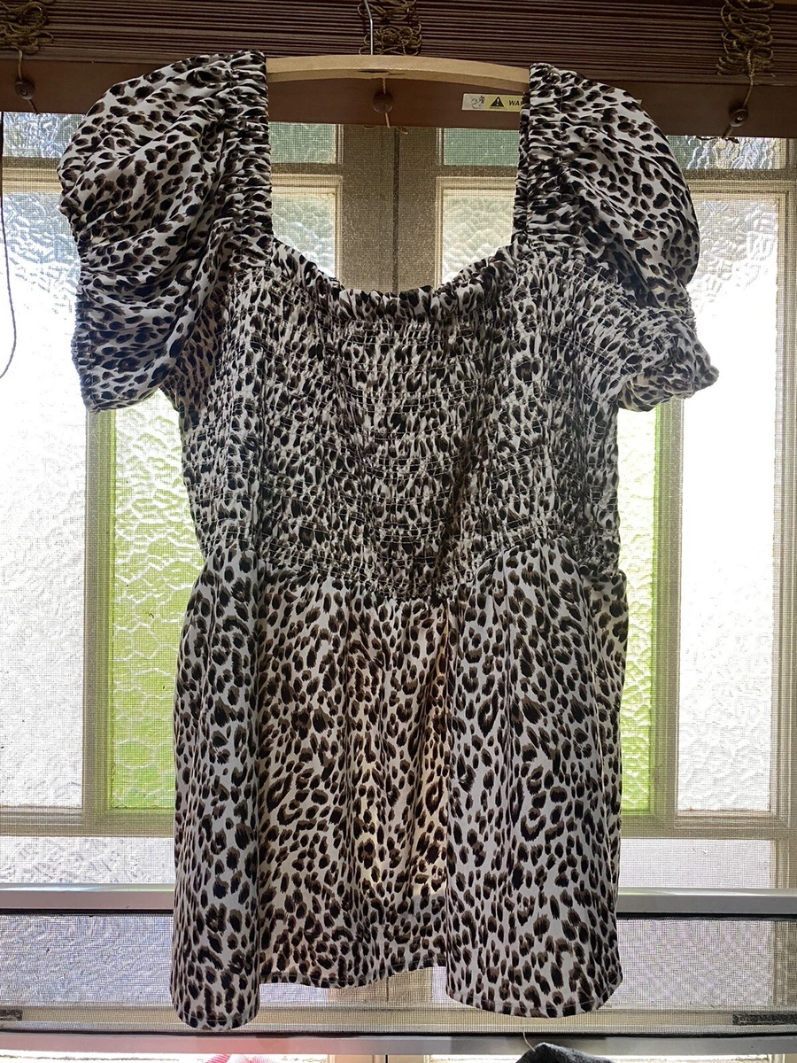 Curve leopard print top 2025