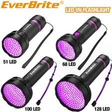 EverBrite Blacklight Flashlight LED UV Flashlight 395nm Ultraviolet Detector NEW