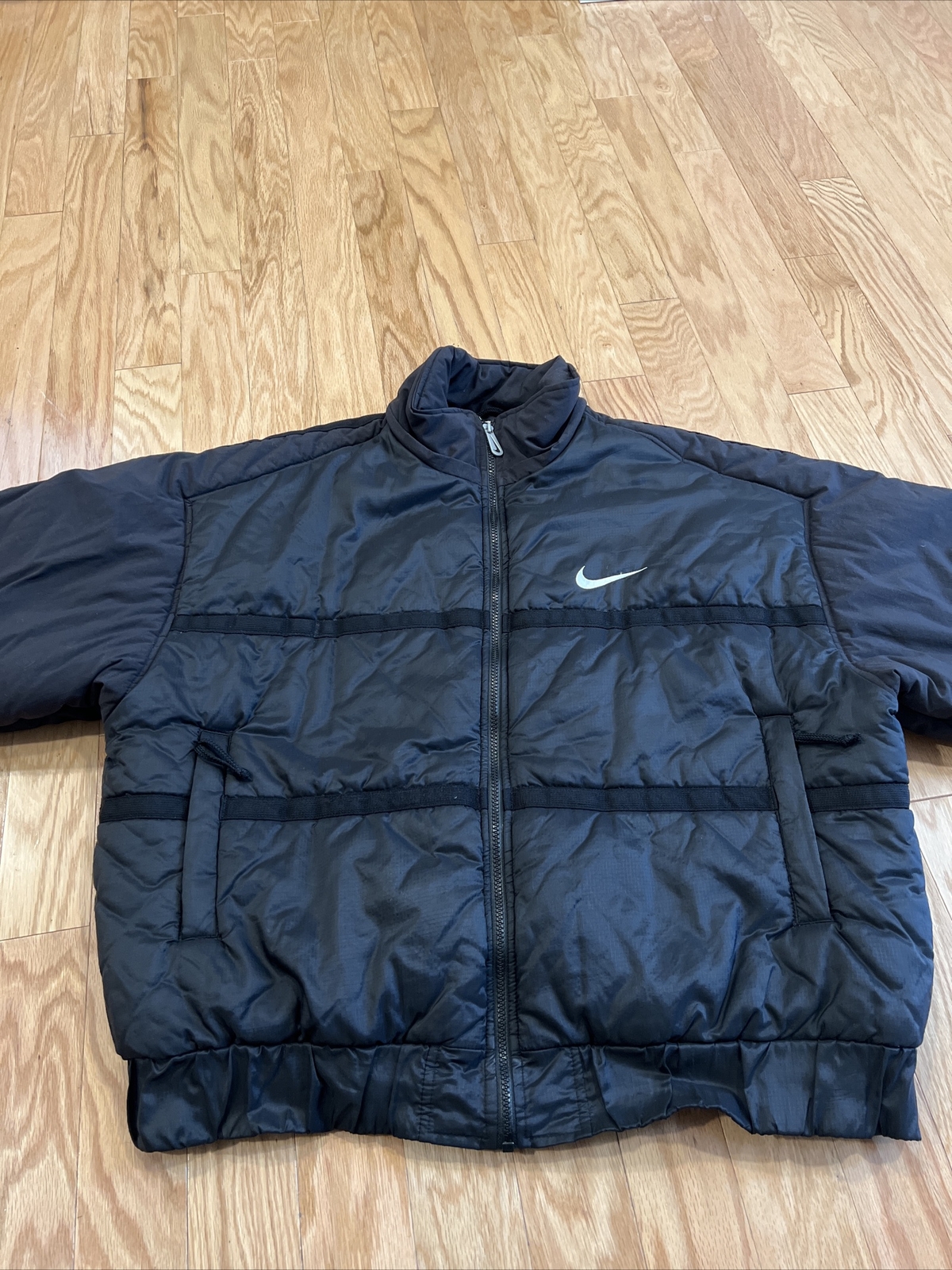 vintage 90s nike puffer jacket men size 