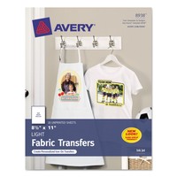 Avery Light Fabric Transfers For Inkjet Printers 8 1/2 X 11 White 18/pack 8938 on sale Avery Light Fabric Transfers For Inkjet Printers 8 1/2 X 11 White 18/pack 8938 on sale
