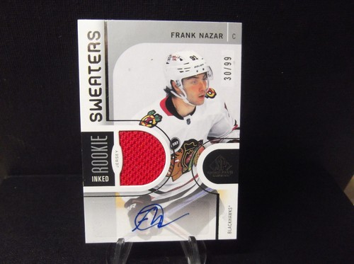 FRANK NAZAR 2024-25 SP GAME USED HOCKEY #IRS-FN AUTOGRAPH JERSEY RELIC RC #30/99