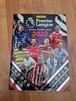 Komplettes Panini Premier League Aufkleber Sammlung 2022 Fußball Sticker Album