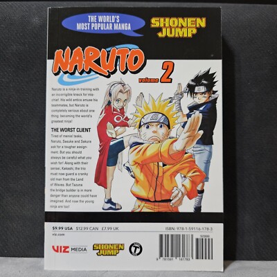 Naruto Vol. 2 Story & Art by Masashi Kishimoto Graphic Novel Viz