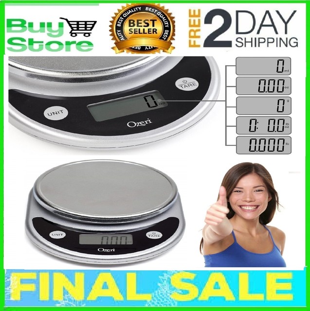 Polder Slimmer Digital Kitchen Scale Sleek Design And Easy Use