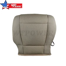 Driver & Passenger Bottom & Top Cloth Seat Cover for 2015-2020 Ford F150 XLT-Tan