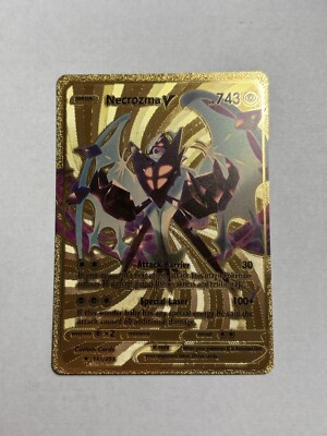 Necrozma V 141/203 HP 743 Gold Foil Fan Art Display Card RARE - NM | eBay