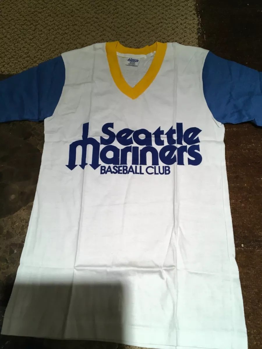 Great Vintage 1990s NEW OLD STOCK T Shirt Seattle Mariners Youth L