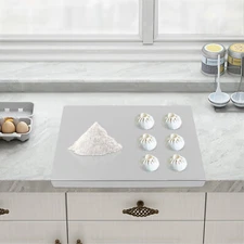 Cutting Board Kitchen Stainless Steel Chopping Board w/ Front Overhang 50*40*1.5