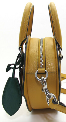COACH Crossgrain Leather Lemon Shape Crossbody/Satchel Bag
