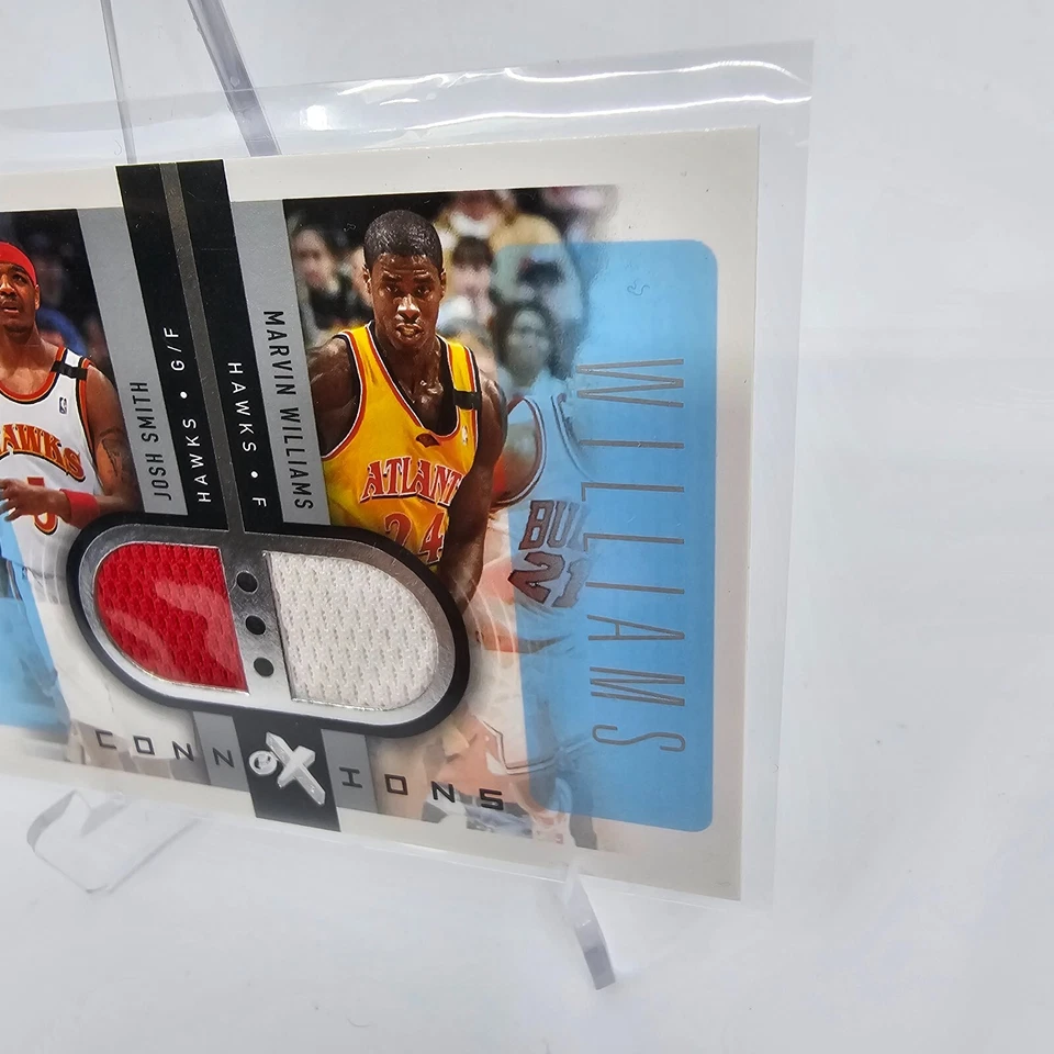 Parche Fleer EX 2006-07 NBA ConneXions Josh Smith Marvin Williams GU/199 #CN-SW Foto 3 de 4