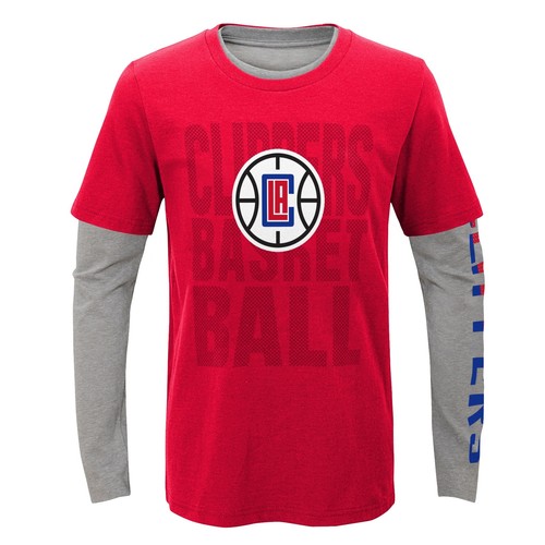 Outerstuff NBA Little Boys Los Angeles Cippers 2 for 1 Combo Pack T-Shirt - Picture 2 of 6