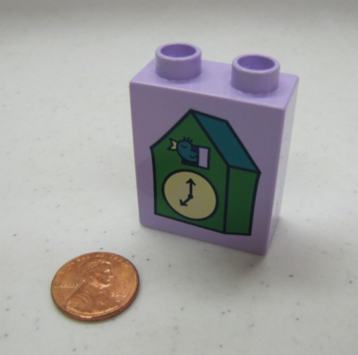 Lego Duplo Cuckoo Clock W/ Bird Printed Block Specialty Piece For