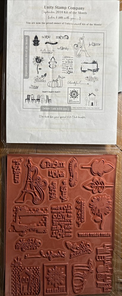 Unity Stamps September 2010 Kit When I Am With You Opened/Never Used🔥