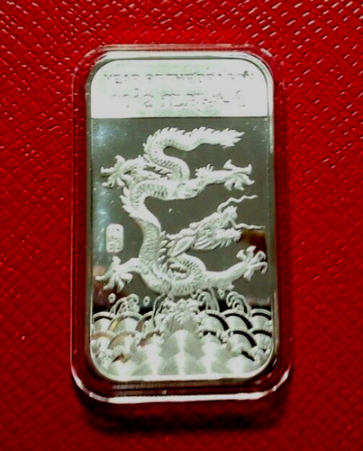 2012 Year of The Dragon Bar-Sunshine Mint 1Troy oz.999 Silver-Lunar Calendar Set - Picture 2 of 3