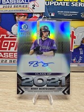 2021 Bowman Chrome Draft Benny Montgomery Class of '21 Auto RC /250 #C21-BM