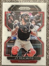 2022 Prizm J.T. Realmuto Tier III White Wave Prizm SP No. 255 PHI Phillies