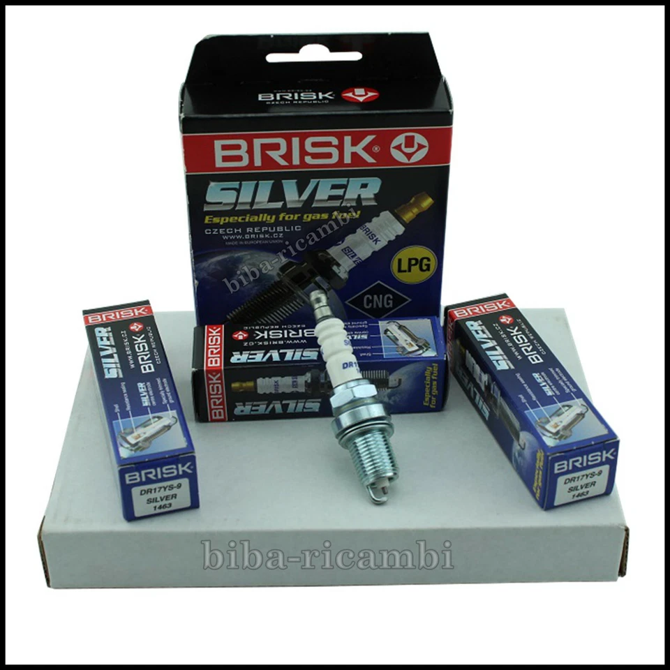 Candele di Accensione Gas Gpl Metano 6 Brisk DR17YS-9 Isuzu Trooper III 2000> - Immagine 2 di 4
