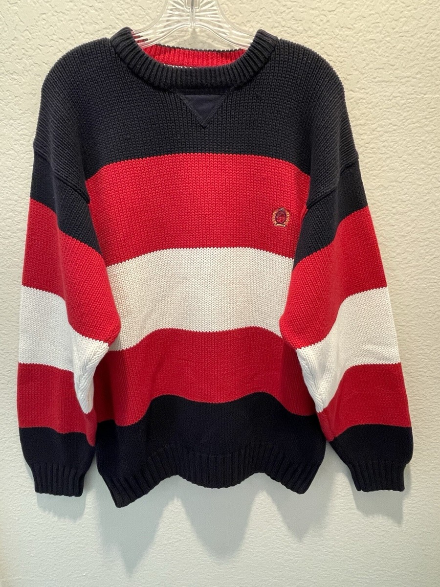 Vintage Tommy Hilfiger Red White Blue Sweater