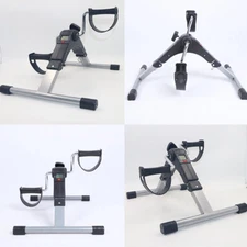US Arm Leg Foot Pedal Exerciser Foldable Under Desk Stationary Exercise Bike 