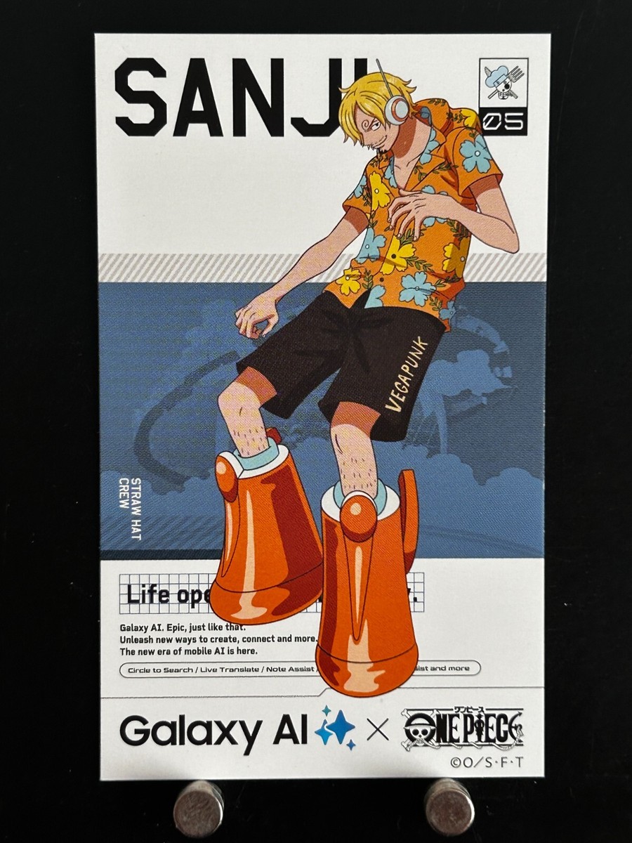 Vinsmoke Sanji One Piece Card Galaxy AI Samsung Collection