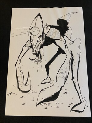 Caver Wizard NPC published original art by Justin Sirois of Severed Books