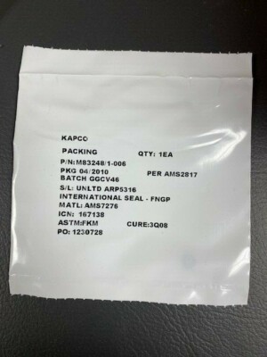 M83248/1 O rings (Multiple Variations) (QTY 2)