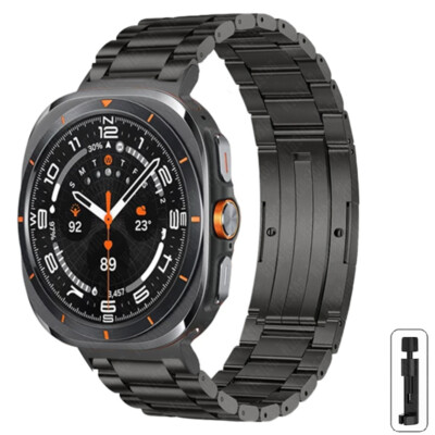 Luxury Titanium Metal Strap For Samsung Galaxy Watch 7 Ultra Quick Release Band