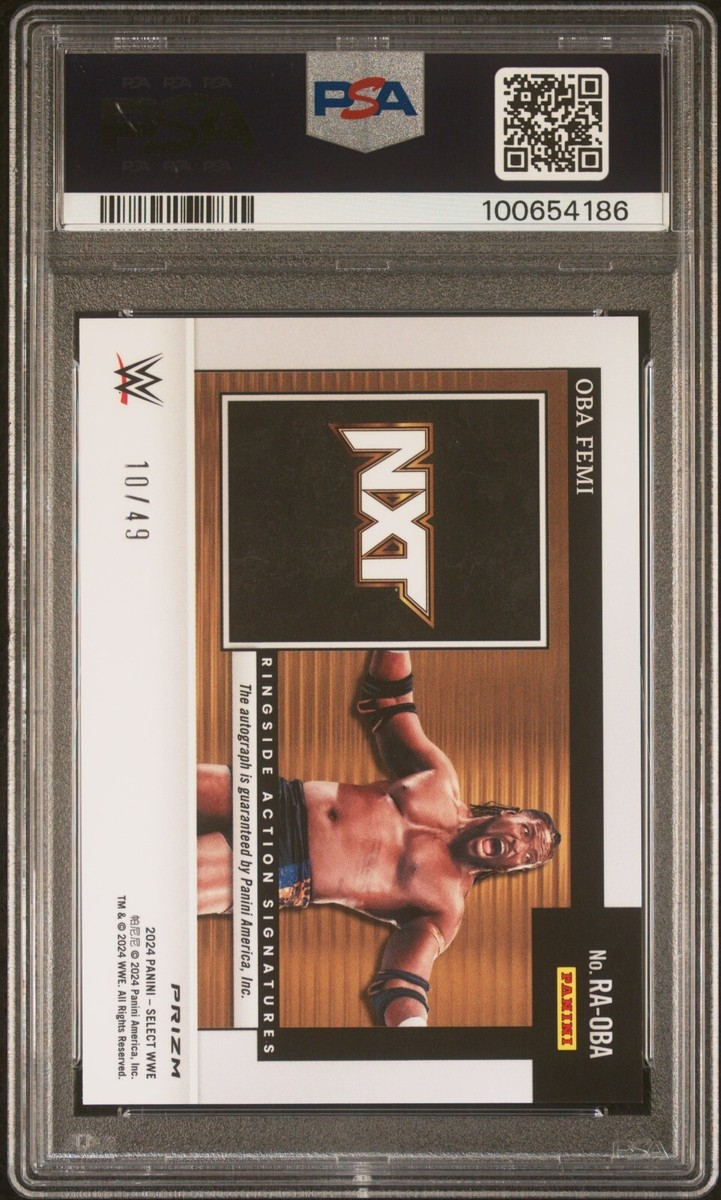 2024 Panini Select WWE - Ringside Action Signatures Oba Femi