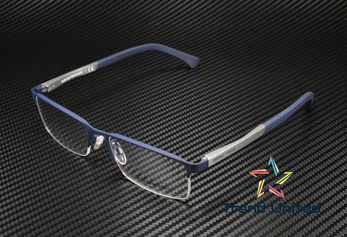 EMPORIO ARMANI EA1041 3131 Rubber Blue Demo Lens 55 mm Men