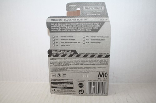 MATCHBOX BLOCK BUSTER TANK DIECAST-1/64-GOOD-CARDED - Picture 3 of 3