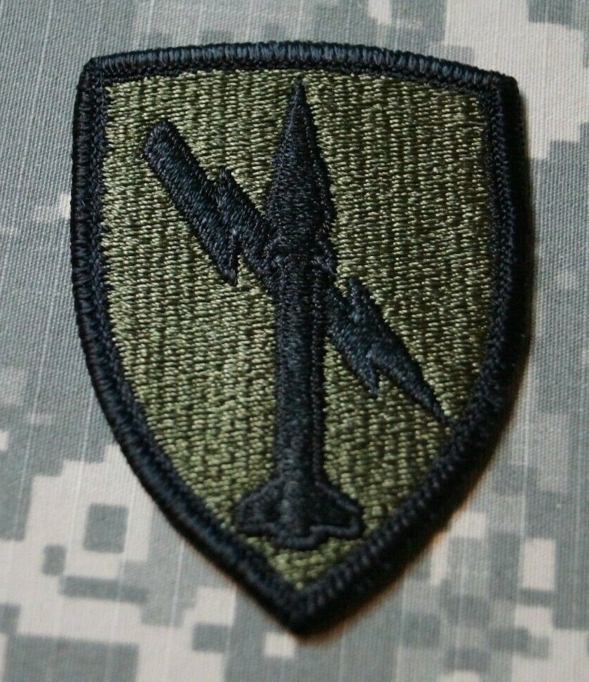 Military Patch US Army 1st Missile Command Green OD BDU Sew-on | eBay