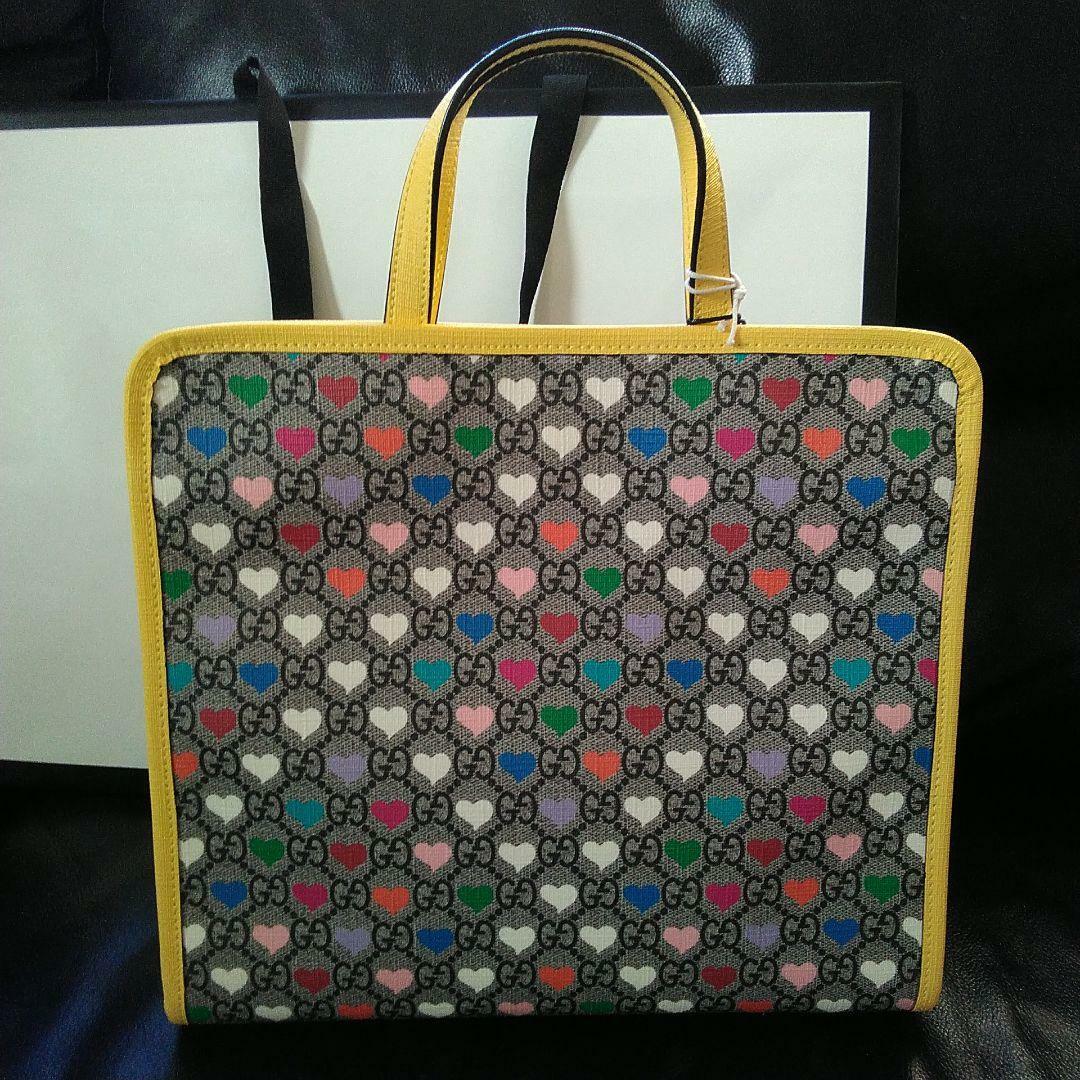 GUCCI Children's Heart Higuchi Yuko Handbag Cat Yellow Tote GUCCI Children's Heart Higuchi Yuko Handbag Cat Yellow Tote
