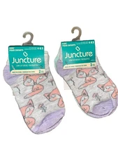 Juncture 4 Pairs Of Fox Themed/assorted Toddler Socks Size 4-8.5! Fast Shipping!