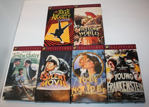 MEL Brooks Comedy Classics VHS Box Set 6 Videos Young Frankenstein Vintage RARE - Picture 2 of 9