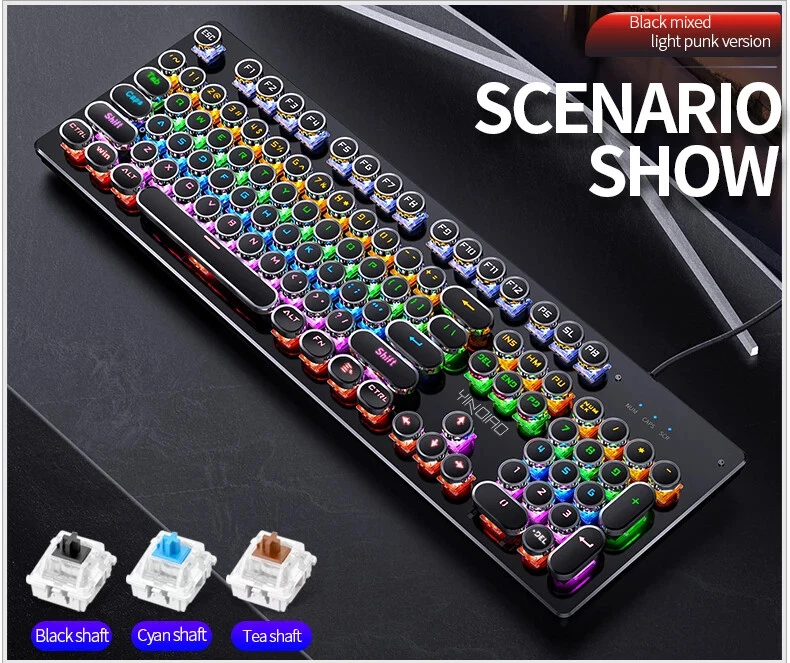 Mechanical Gaming Keyboard with Numpad for Laptops and Desktops