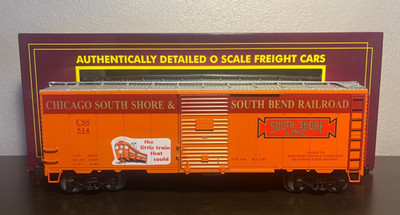 MTH O 20-99415 Chicago South Shore & South Bend CSS&SSB 40' AAR Box Car #514 NEW
