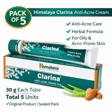 Himalaya Clarina Cream Pack of 5  30g Each  Herbal  Free Shipping Skin Care