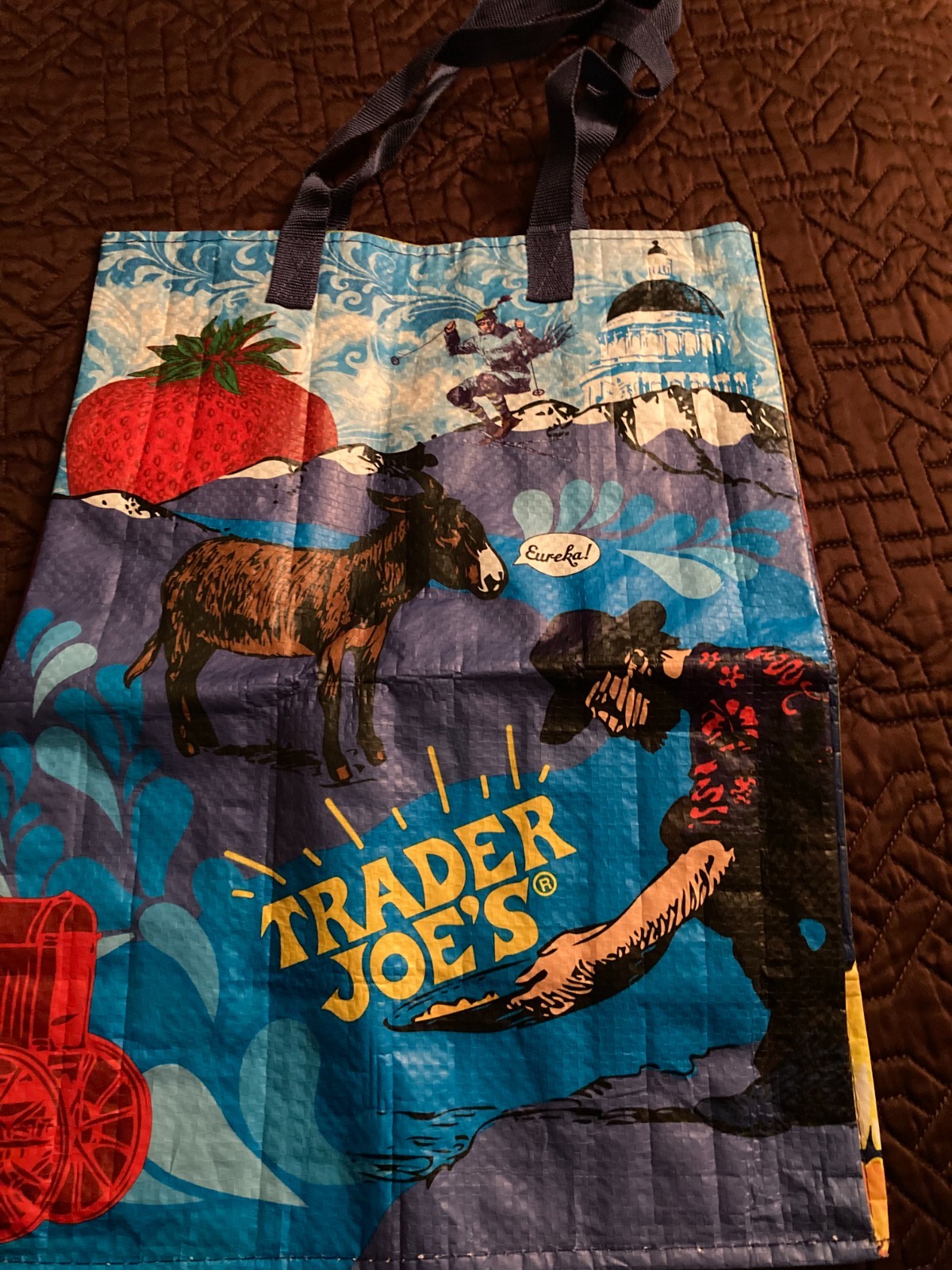 Two Trader Joe's Reusable Shopping Bags
