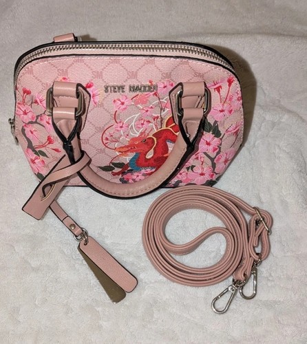 Rare Steve Madden Dragon Cherry Blossom Bmaggie Blush Multi Crossbody Purse - Bild 1 von 4
